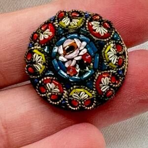 VTG Italian micro mosaic brooch